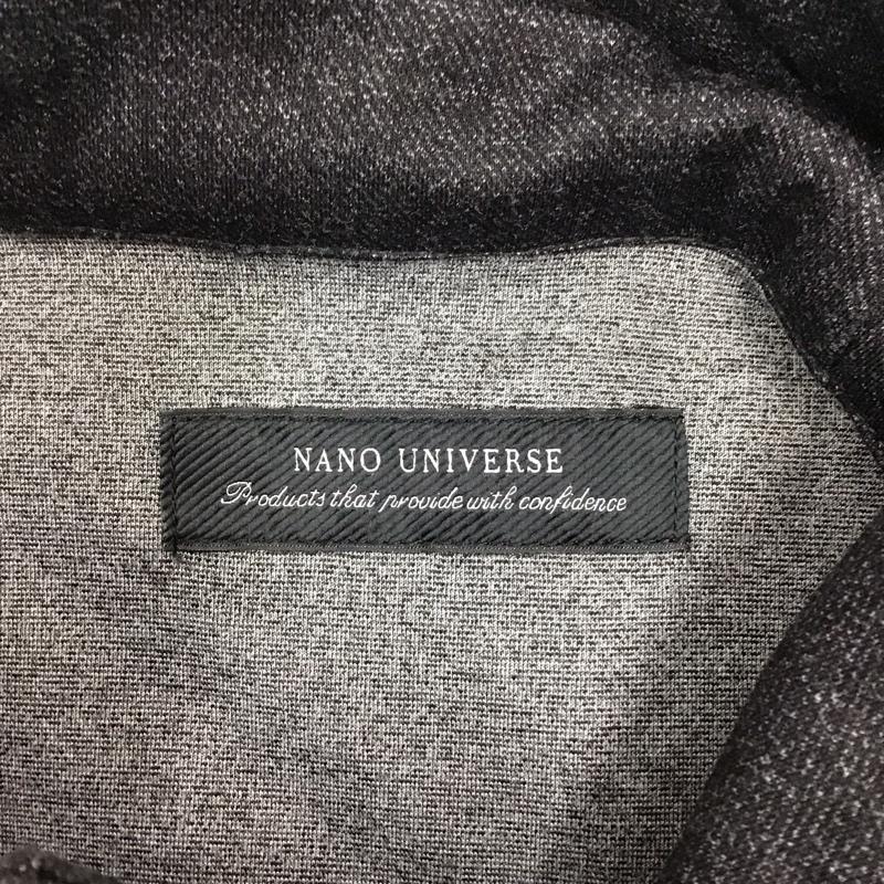ナノユニバース nano・universe ジャケット、上着 ジャンパー、ブルゾン 668-1112004 ジップアップパーカー 長袖フードパーカー M 無地 黒 / ブラック /  メンズ USED 古着 中古 10121453