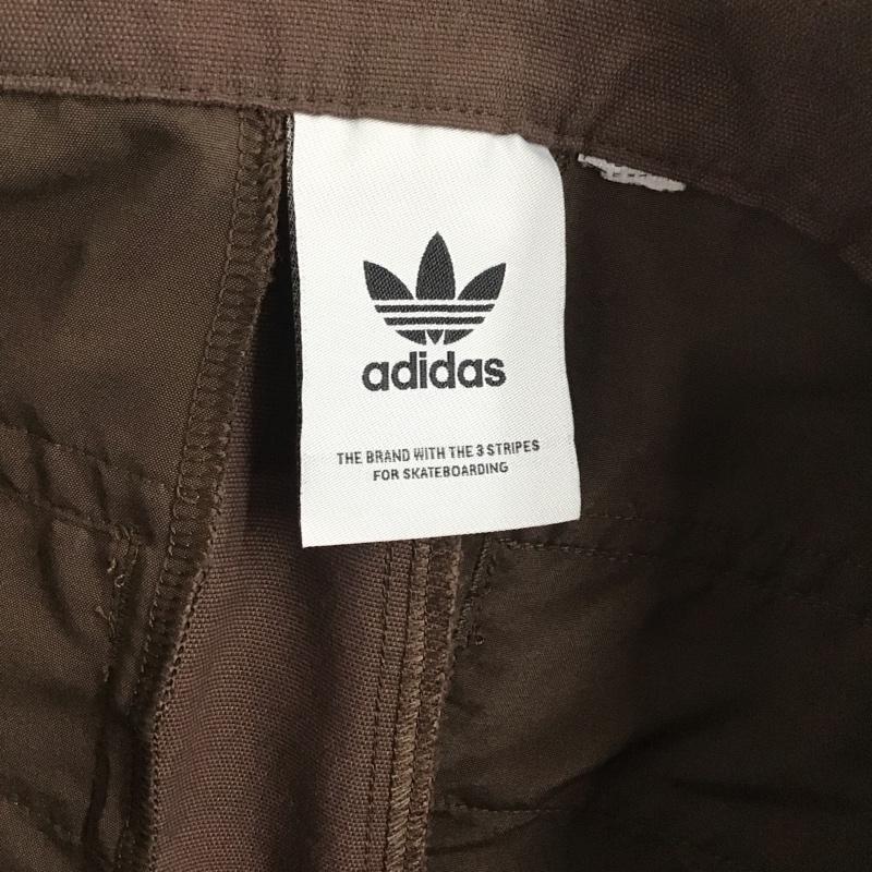 アディダス adidas パンツ チノパン チノパン ワイドパンツ カジュアルパンツ ロゴ、文字 茶 / ブラウン /  メンズ USED 古着 中古 10133733