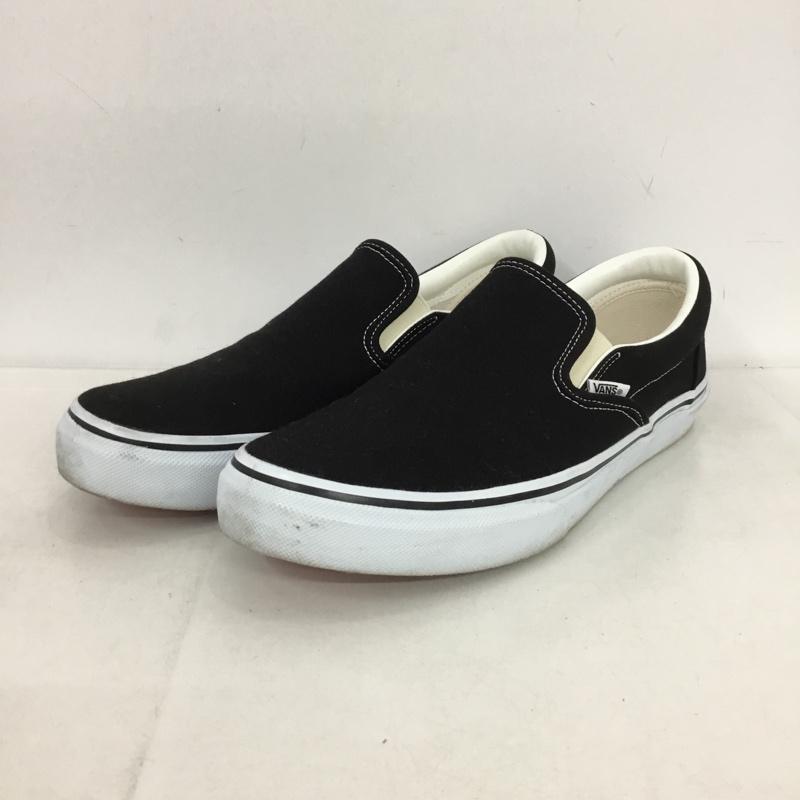 バンズ VANS スリッポン スリッポン V98CLA SLIP ON スニーカー 27.5m 27.5cm ロゴ、文字 黒 / ブラック / X 白 / ホワイト /  メンズ USED 古着 中古 10150242