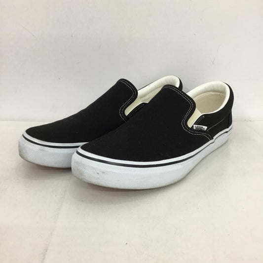 バンズ VANS スリッポン スリッポン V98CLA SLIP ON スニーカー 27.5m 27.5cm ロゴ、文字 黒 / ブラック / X 白 / ホワイト /  メンズ USED 古着 中古 10150242