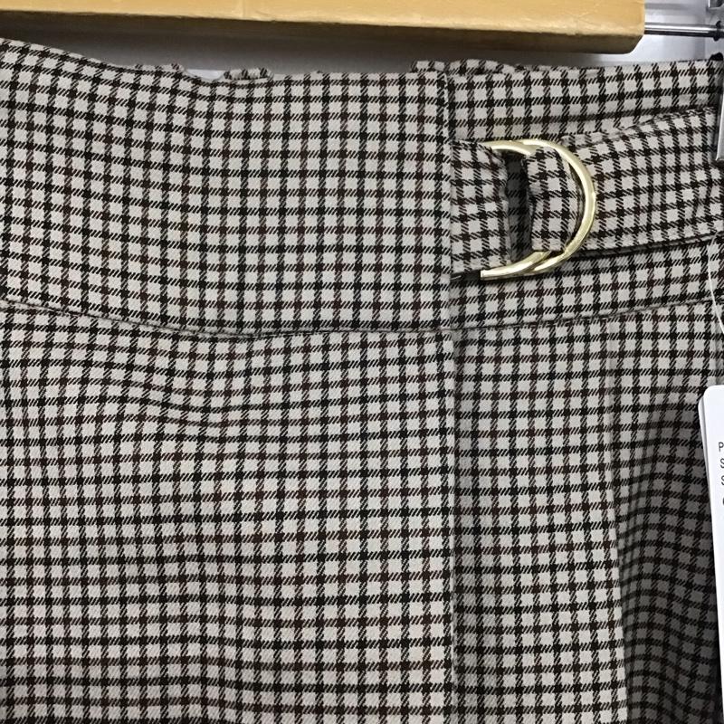 シンプリシテェ Simplicite ボトムス ボトムス FREE チェック 茶 / ブラウン /  レディース USED 古着 中古 10146292