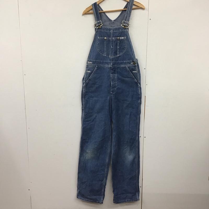 リー Lee サロペット・オーバーオール サロペット、オーバーオール 0254 30×33 デニム ロゴ、文字 青 / ブルー /  メンズ USED 古着 中古 10142292