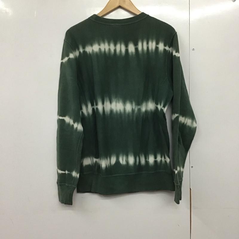 チャンピオン Campion トレーナー 長袖 c3-q012 トレーナー 長袖スウェット M 総柄 緑 / グリーン /  メンズ USED 古着 中古 10142948