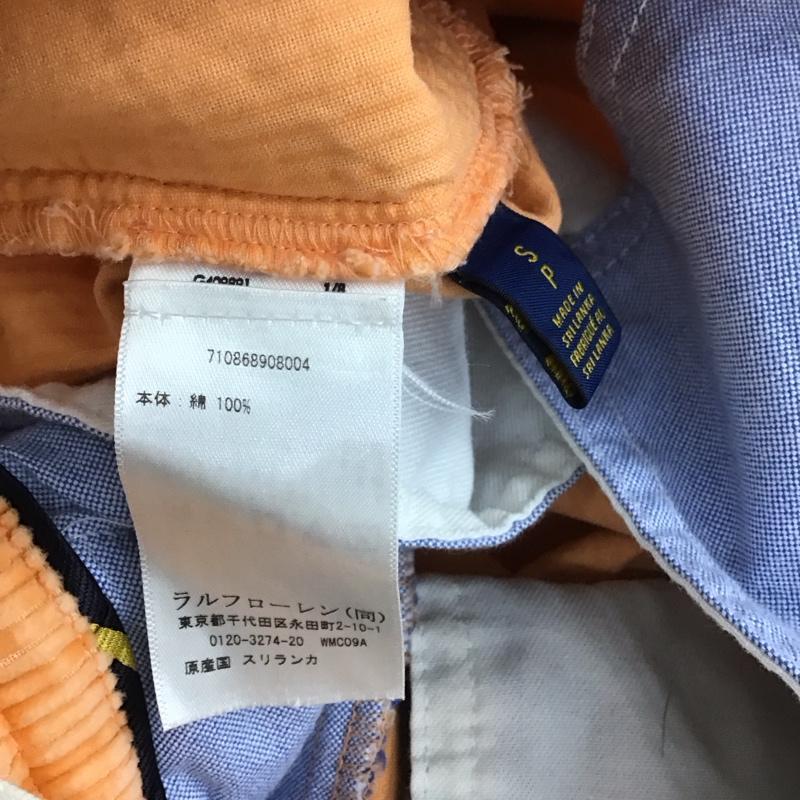 ポロバイラルフローレン Polo by RALPH LAUREN パンツ ショートパンツ ハーフパンツ ショートパンツ カジュアルパンツ コーデュロイパンツ S 無地 橙 / オレンジ /  メンズ USED 古着 中古 10139723