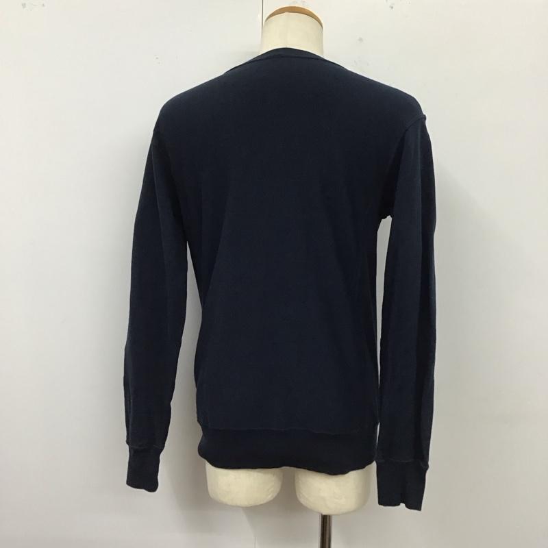 チャンピオン Champion トレーナー 長袖 L 無地 紺 / ネイビー /  メンズ USED 古着 中古 10121749