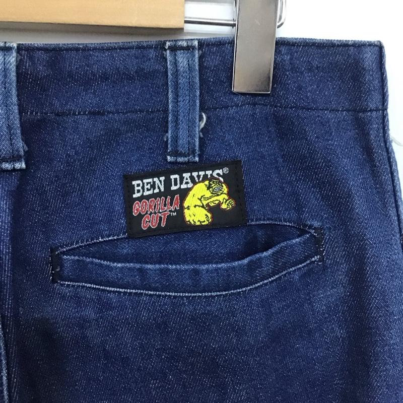 ベンデイビス BEN DAVIS パンツ デニム、ジーンズ 32×32 676 ワンポイント 青 / ブルー /  メンズ USED 古着 中古 10140219