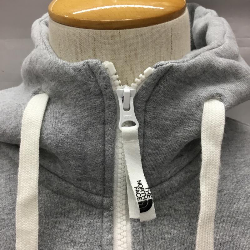 ザノースフェイス THE NORTH FACE パーカー 長袖 nt11530 REARVIEWFULLZIPHOODIE ジップアップパーカー 長袖パーカー フード付きパーカー M ロゴ、文字 灰 / グレー /  メンズ USED 古着 中古 10116122