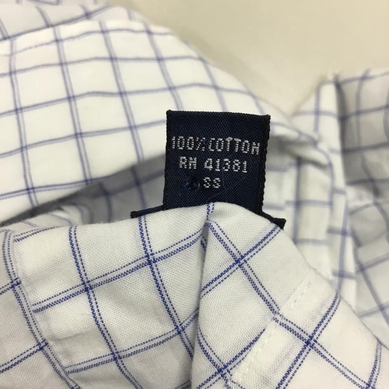 ラルフローレン RALPHLAUREN シャツ、ブラウス 長袖 長袖シャツ チェックシャツ カラーシャツ 長袖カットソー チェック 白 / ホワイト / X 青 / ブルー /  メンズ USED 古着 中古 10113321