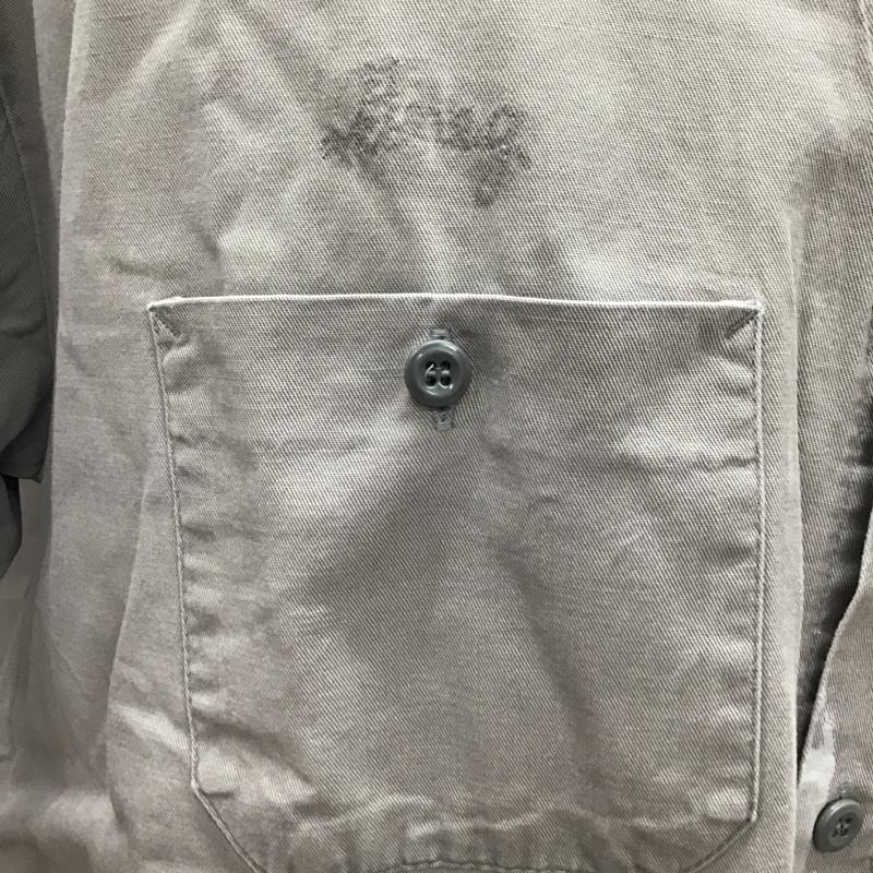 レッドキャップ RED KAP シャツ、ブラウス 半袖 XL 無地 灰 / グレー /  メンズ USED 古着 中古 10122029