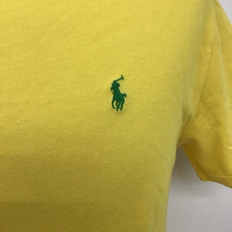 ポロバイラルフローレン Polo by RALPH LAUREN Tシャツ 半袖 半袖カットソー プリントTシャツ クルーネックカットソー L ロゴ、文字 黄 / イエロー /  メンズ USED 古着 中古 10127720