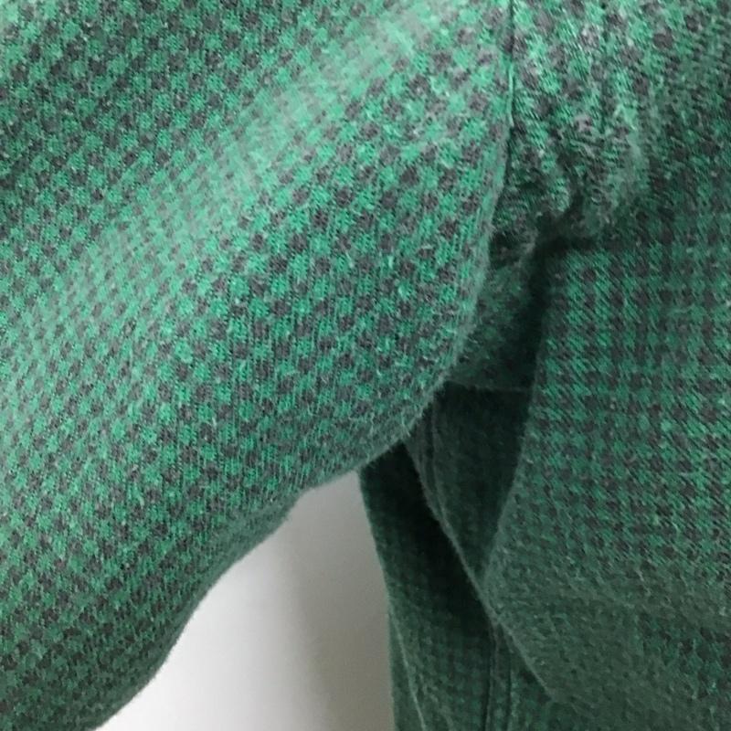 エルエルビーン L.L.Bean シャツ、ブラウス 長袖 長袖シャツ チェックシャツ カラーシャツ 70s 80s M チェック 緑 / グリーン /  メンズ USED 古着 中古 10127832