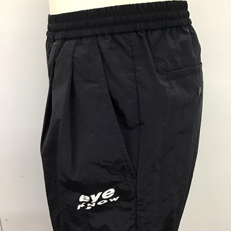 ナインティーンエスオー 19SO パンツ ワークパンツ、ペインターパンツ ナイロンパンツ カジュアルパンツ ジャージ ワイドパンツ ストレートパンツ M 無地 黒 / ブラック /  メンズ USED 古着 中古 10115144