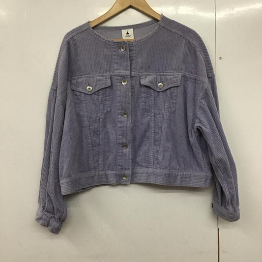 ニコアンド niko and... ジャケット、上着 ジャケット、ブレザー コーデュロイジャケット 無地 紫 / パープル /  レディース USED 古着 中古 10142762