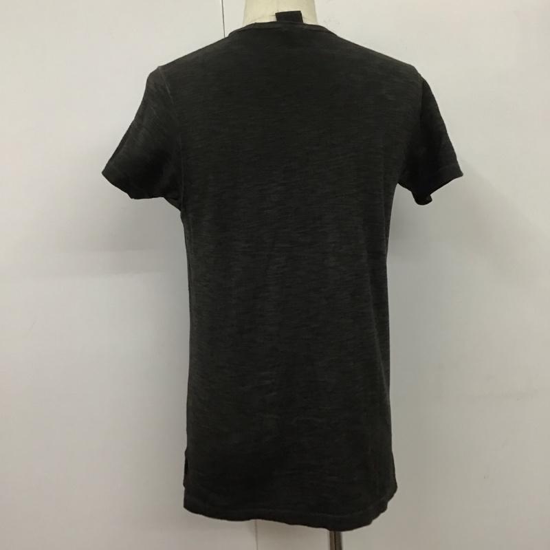 フランクリンマーシャル FRANKLIN&MARSHALL Tシャツ 半袖 TSMVA232S15 Ｖネック プリント XS ロゴ、文字 黒 / ブラック /  メンズ USED 古着 中古 10106935