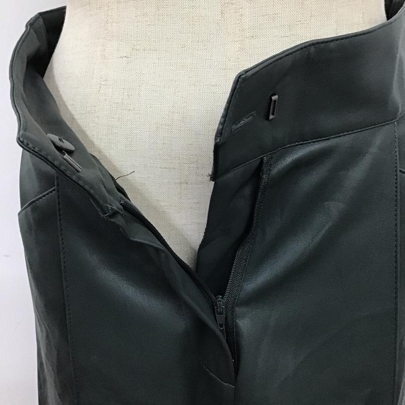 ザラ ZARA スカート ロングスカート 8073 273 501 フェイクレザー XS 無地 黒 / ブラック /  レディース USED 古着 中古 10122039