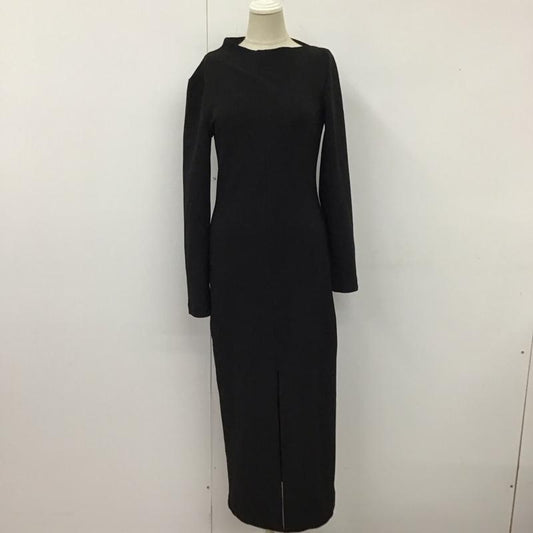 ザラ ZARA ワンピース ロングスカート 2712 628 800 長袖 スリット S 無地 黒 / ブラック /  レディース USED 古着 中古 10119615