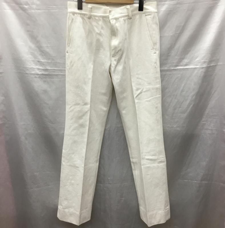 ポートバイアーク PORT BY ARK パンツ デニム、ジーンズ DenimBaggyTrousers デニムパンツ ワイドパンツ バギーパンツ 1 無地 白 / ホワイト /  メンズ USED 古着 中古 10121797