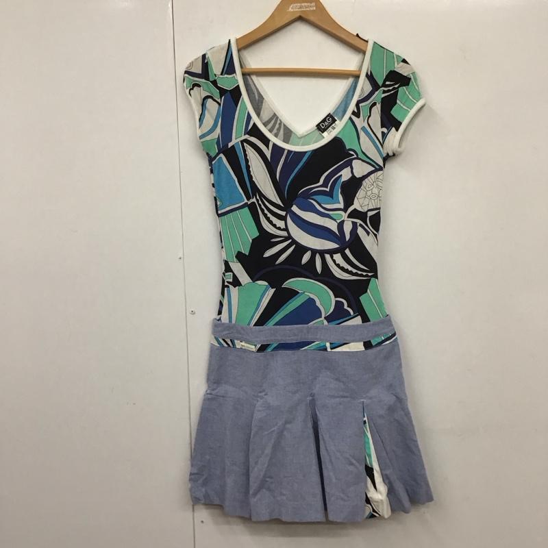 ドルチェアンドガッバーナ DOLCE&GABBANA ワンピース ひざ丈スカート 38  マルチカラー / マルチカラー /  レディース USED 古着 中古 10130329