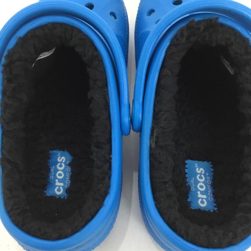 クロックス crocs シューズ シューズ relen lined clog k 18.5cm 18.5cm 無地 青 / ブルー /  ボーイズ USED 古着 中古 10125075