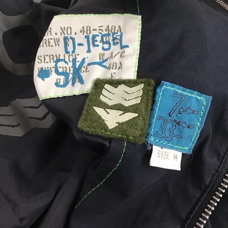 ディーゼル DIESEL ジャケット、上着 ジャンパー、ブルゾン ジップアップジャケット アウター M 無地 黒 / ブラック /  メンズ USED 古着 中古 10144192