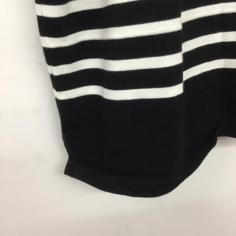 アーバンリサーチ URBAN RESEARCH Tシャツ 半袖 半袖カットソー プリントTシャツ クルーネックカットソー M ボーダー柄 白 / ホワイト / X 黒 / ブラック /  メンズ USED 古着 中古 10129474