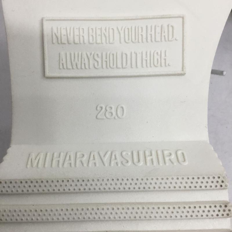 ジーユー GU スニーカー スニーカー 333538 MIHARA YASUHIRO 28cm 28.0cm ロゴ、文字 黒 / ブラック / X 白 / ホワイト /  メンズ USED 古着 中古 10143016