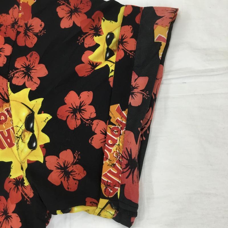 古着 USED シャツ、ブラウス 半袖 XL 総柄 黒 / ブラック / X 赤 / レッド / X 黄 / イエロー /  メンズ USED 古着 中古 10133487