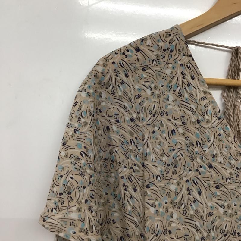 ローズバッド ROSE BUD ワンピース ロングスカート 半袖ロングワンピース フレアスカート ウエスト切り替え FREE プリント マルチカラー / マルチカラー /  レディース USED 古着 中古 10147896