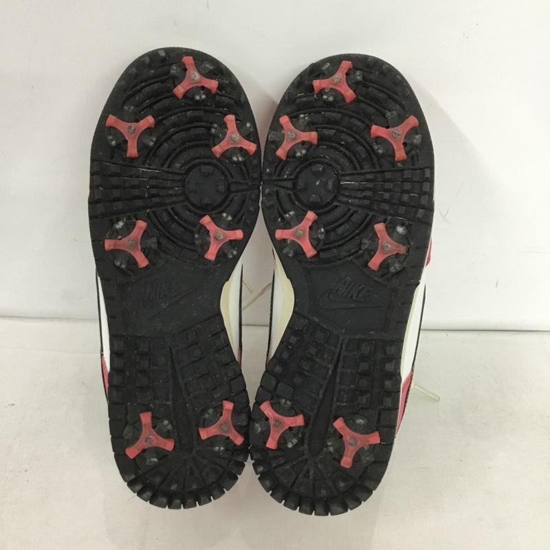 ナイキ NIKE スニーカー スニーカー 487116-101 ゴルフシューズ 23.5cm 23.5cm ロゴ、文字 白 / ホワイト / X 黒 / ブラック / X 桃 / ピンク /  レディース USED 古着 中古 10148802