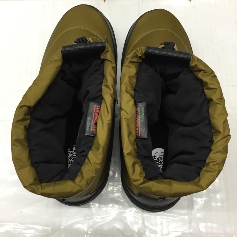 ザノースフェイス THE NORTH FACE ブーツ ショートブーツ NF52280 ヌプシ ブーティ ウォータープルーフ NUPTSE 27cm スノーブーツ タグ付き 27.0cm ロゴ、文字 カーキ / カーキ / X 黒 / ブラック /  メンズ USED 古着 中古 10122202