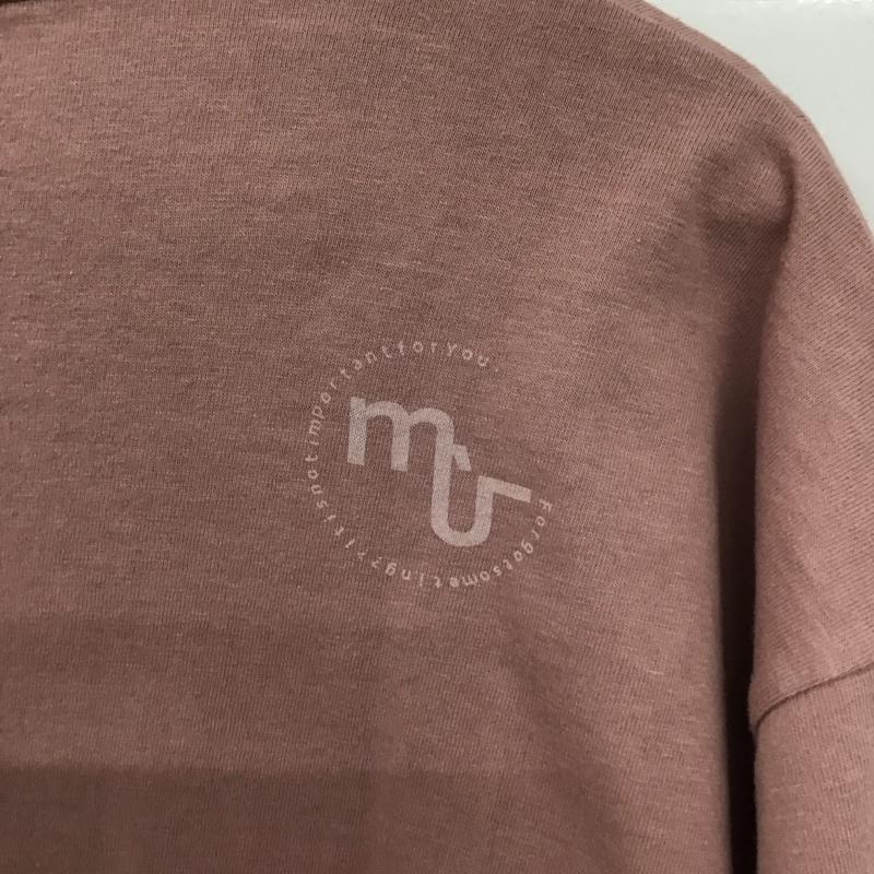 ムー mù_ Tシャツ 半袖 半袖カットソー 無地Tシャツ クルーネックカットソー 無地 桃 / ピンク /  メンズ USED 古着 中古 10150501