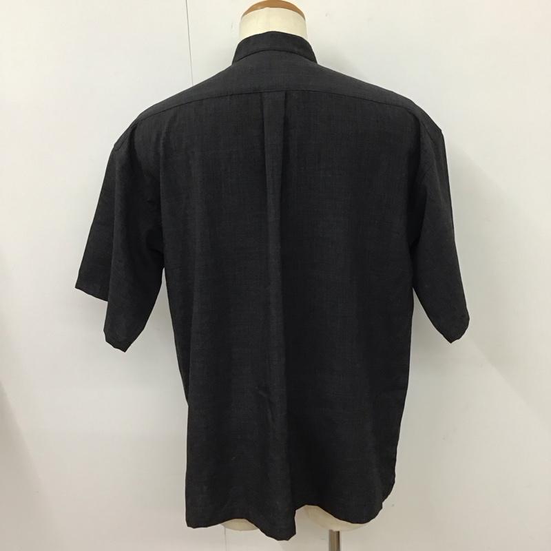 レイジブルー RAGEBLUE シャツ、ブラウス 半袖 RB020516AD オーバーサイズ スタンドカラー L 無地 黒 / ブラック /  メンズ USED 古着 中古 10116792