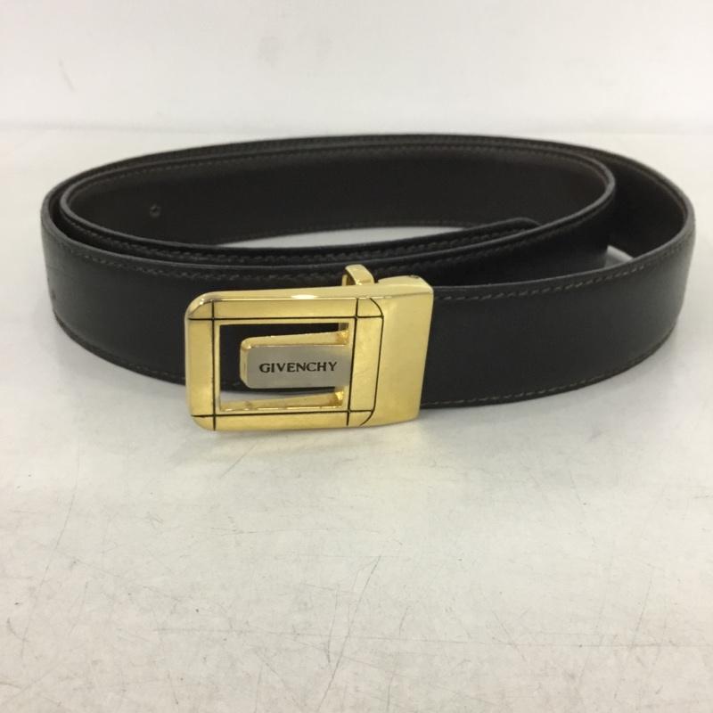 ジバンシィ GIVENCHY ベルト・バックル ベルト イタリア製 ロゴ、文字 黒 / ブラック /  メンズ USED 古着 中古 10138114