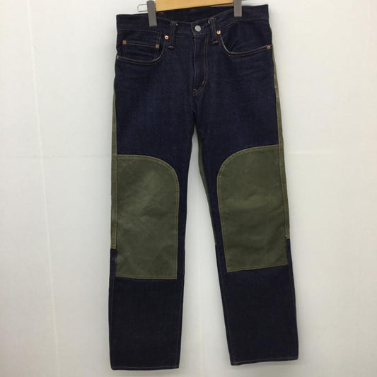 コジマジーンズ KOJIMAGENES パンツ デニム、ジーンズ 30インチ 無地 紺 / ネイビー / X 緑 / グリーン /  メンズ USED 古着 中古 10129967
