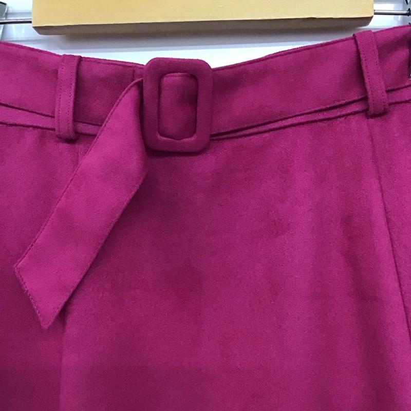 ナチュラルビューティーベーシック NATURAL BEAUTY BASIC スカート ひざ丈スカート M 無地 桃 / ピンク /  レディース USED 古着 中古 10150837