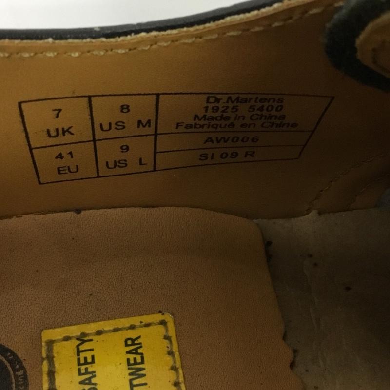 ドクターマーチン Dr.Martens 革靴 革靴 1925 5400 3ホールシューズ スチールトゥ UK7 US：8 無地 黒 / ブラック /  メンズ USED 古着 中古 10146039