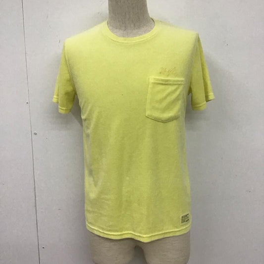 ベイフロー BAYFLOW Tシャツ 半袖 BM1706TA01 パイル地 胸ポケット 2 ロゴ、文字 黄 / イエロー /  メンズ USED 古着 中古 10106944