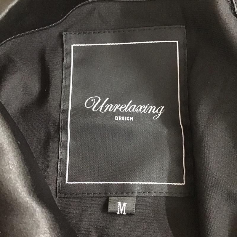 アンリラクシング unrelaxing シャツ、ブラウス 半袖 半袖シャツ カラーシャツ カジュアルシャツ M 無地 黒 / ブラック /  メンズ USED 古着 中古 10107140