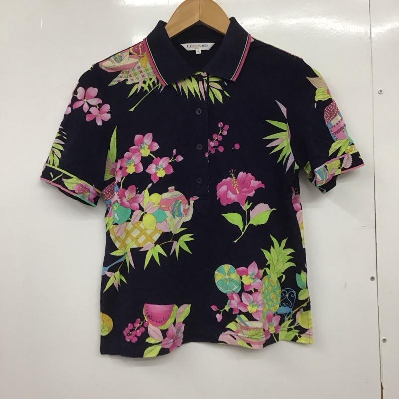 レオナールスポーツ LEONARD SPORT ポロシャツ 半袖 0538223 40 総柄 マルチカラー / マルチカラー /  レディース USED 古着 中古 10149276