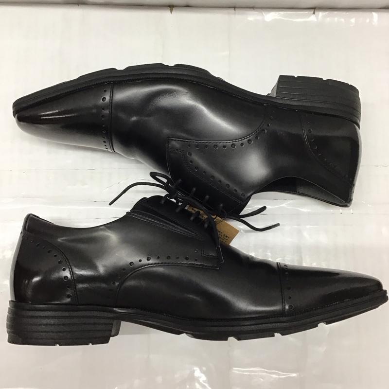 アシックス ASICS 革靴 革靴 TU-7033 texcy luxe パンチドキャップトゥ 箱有 26cm 26.0cm 無地 黒 / ブラック /  メンズ USED 古着 中古 10111753