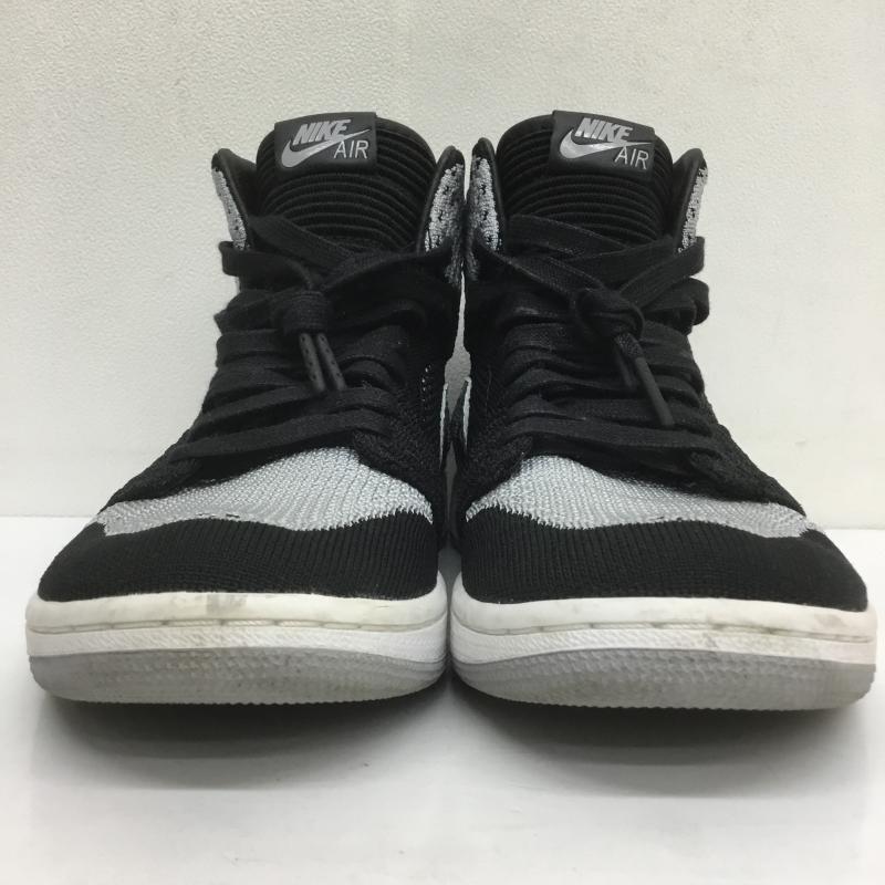 ナイキ NIKE スニーカー スニーカー AIR JORDAN 1 RETRO HIGH FLYKNIT SHADOW エアジョーダン1 ハイ フライニット シャドウ 919704-003 27.0cm ロゴ、文字 黒 / ブラック / X 灰 / グレー /  メンズ USED 古着 中古 10108142