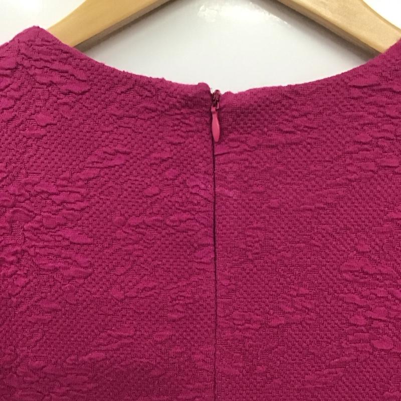 ザラウーマン ZARA WOMAN ワンピース ひざ丈スカート L 無地 桃 / ピンク /  レディース USED 古着 中古 10131505