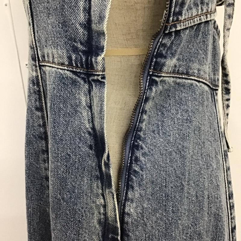 ヘザー Heather ワンピース ロングスカート HE070014CA デニムワンピース キャミワンピース FREE 無地 青 / ブルー /  レディース USED 古着 中古 10122111