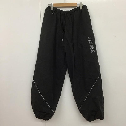 ナインティナインティ 9090 ボトムス ボトムス NN1329 N Logo Pants 裏メッシュ ロゴパンツ L ロゴ、文字 黒 / ブラック /  メンズ USED 古着 中古 10107052