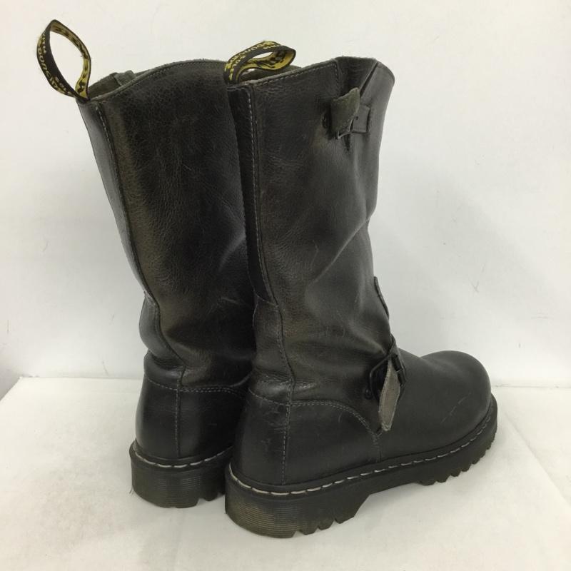 ドクターマーチン Dr.Martens ブーツ 一般 エンジニアブーツ UK7 US：8 無地 黒 / ブラック /  メンズ USED 古着 中古 10149864