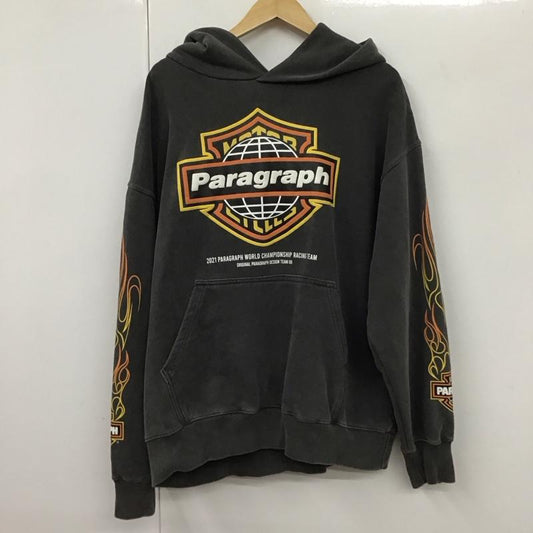 パラグラフ Paragraph パーカー 長袖 長袖パーカー プルオーバーパーカー スウェット 2 プリント 灰 / グレー /  メンズ USED 古着 中古 10130663
