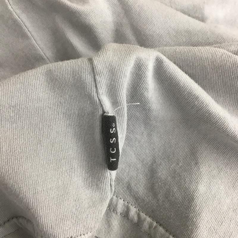 ティーシーエスエス TCSS Tシャツ 半袖 クルーネック ロゴ M プリント 灰 / グレー /  メンズ USED 古着 中古 10107535