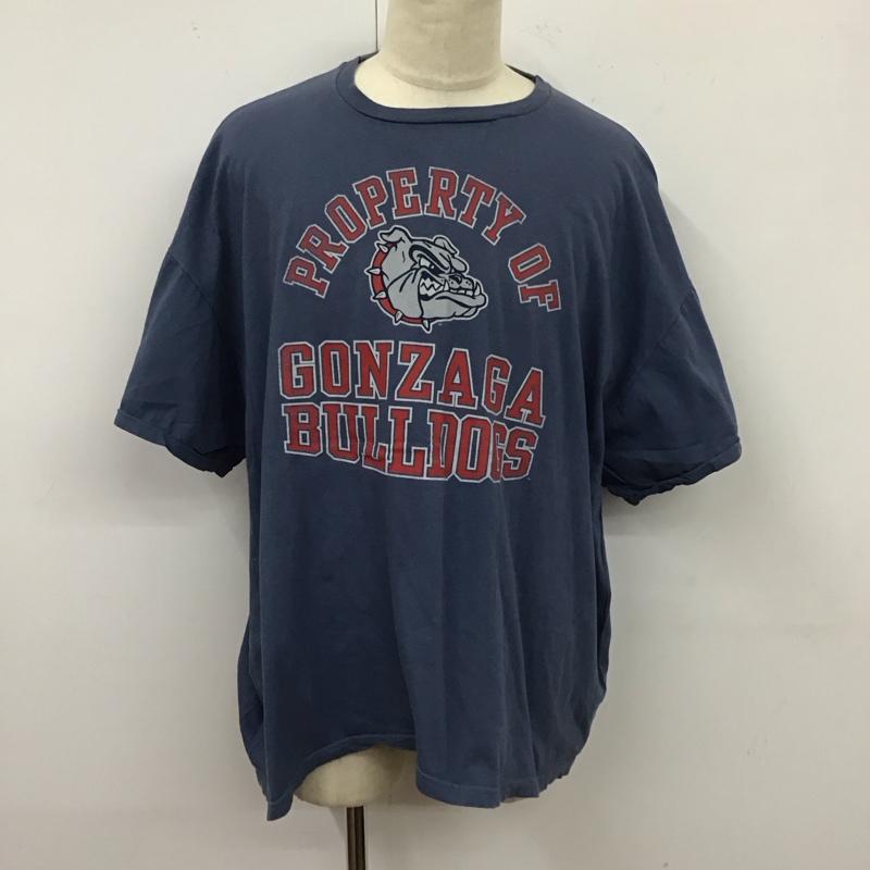 古着 USED Tシャツ 半袖 XXL プリント 水色 / ライトブルー /  メンズ USED 古着 中古 10123336