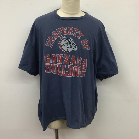 古着 USED Tシャツ 半袖 XXL プリント 水色 / ライトブルー /  メンズ USED 古着 中古 10123336