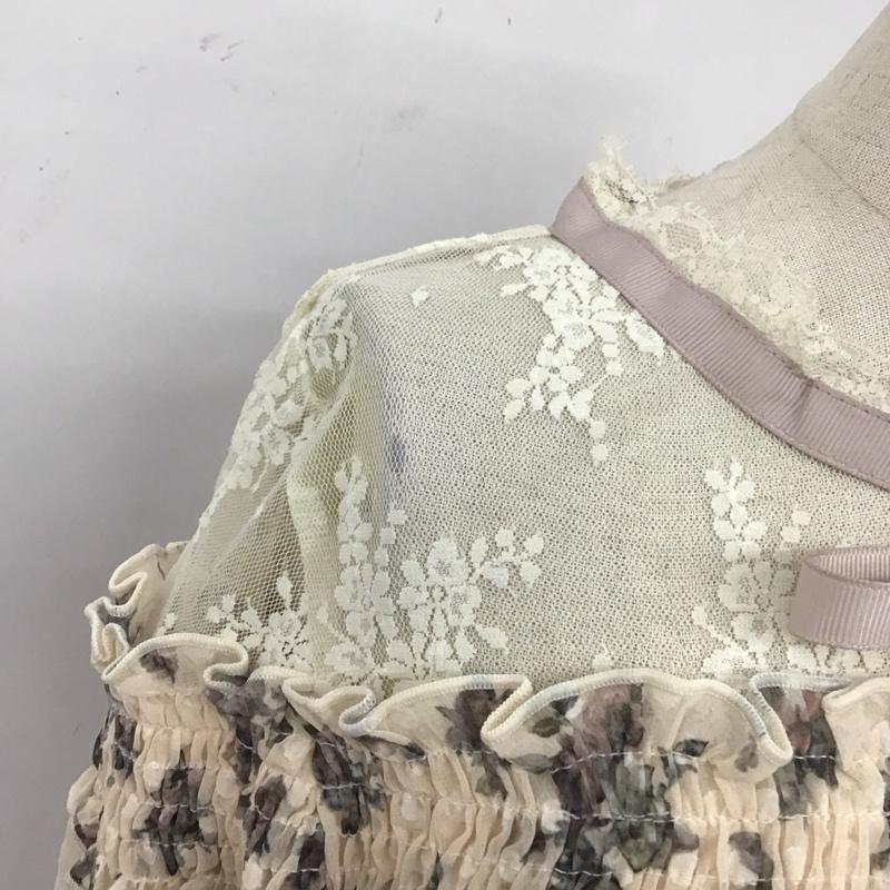 アクシーズファム axes femme カットソー 半袖 半袖カットソー 花柄シャツカットソー フレアカットソー M 総柄 X 花柄 マルチカラー / マルチカラー /  レディース USED 古着 中古 10107718